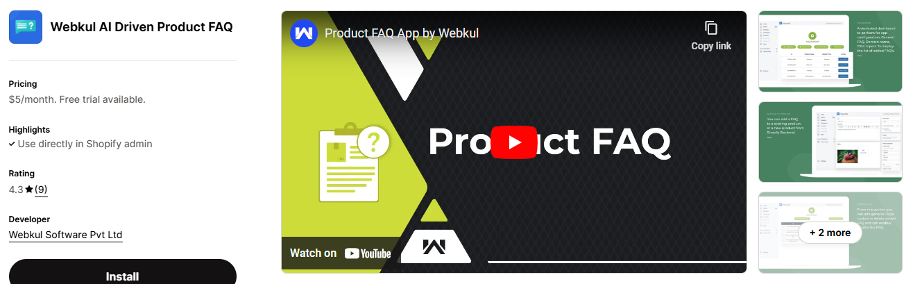#17. Webkul AI Driven Product FAQ